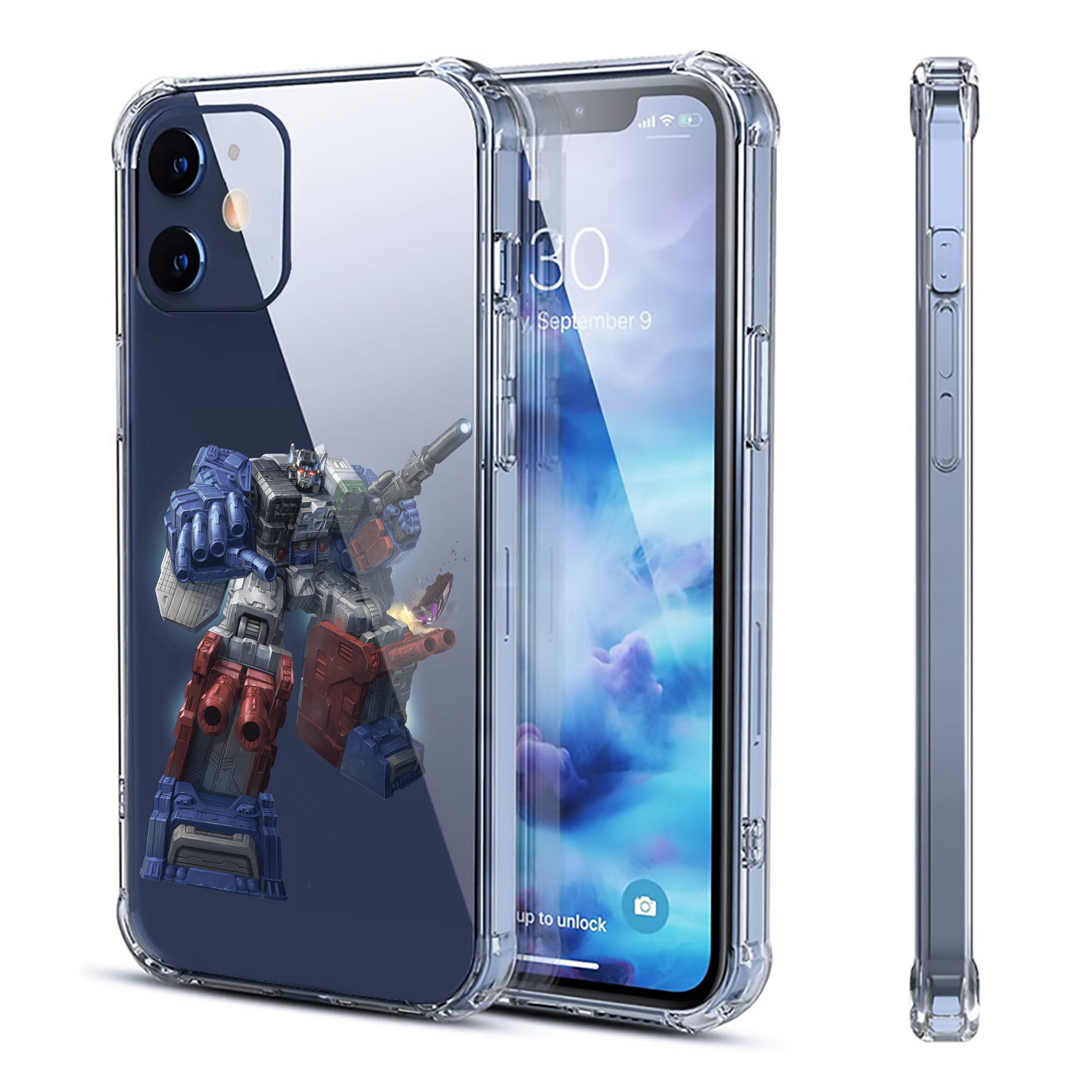 （画像用） Transformers トランスフォーマー 【iPhone 12シリーズ対応】透明スマホケース（クリアソフトケース）